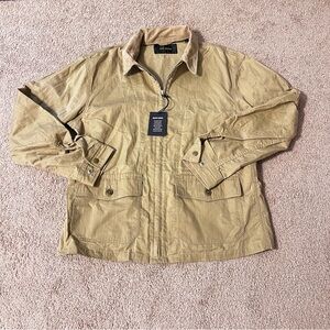 NWT! Buck Mason Herringbone Flight jacket